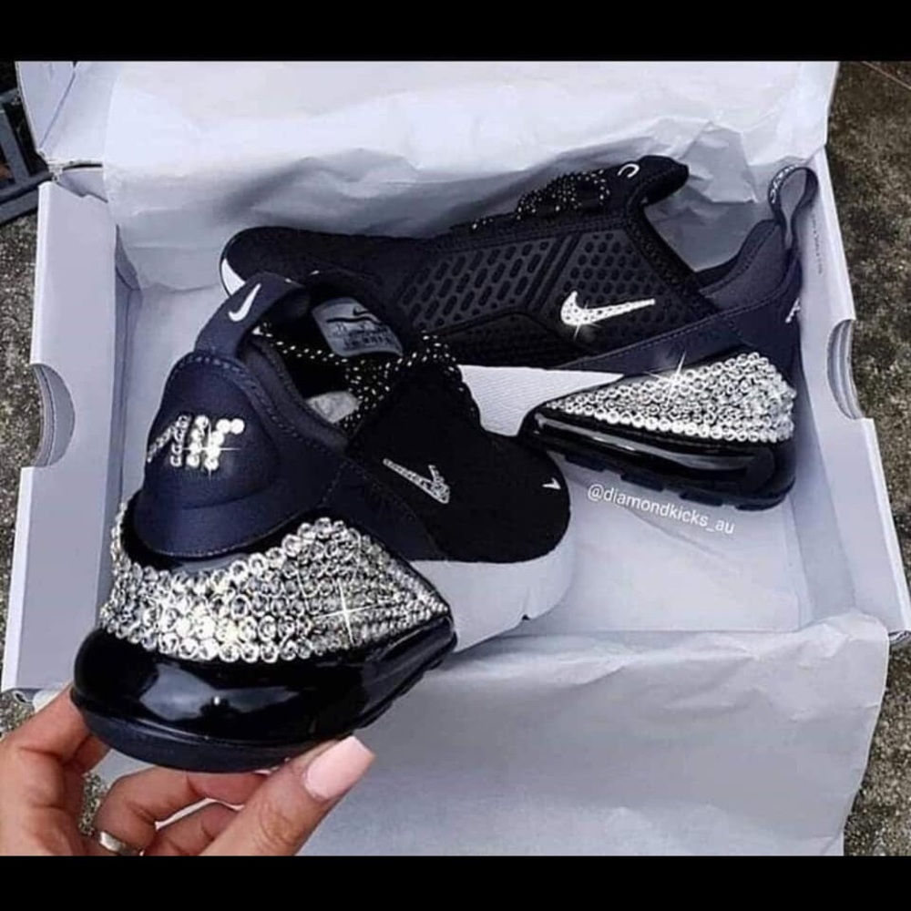 CUSTOM BLING AIRMAX 270 ALL COLORS  🚨21 DAYS🚨